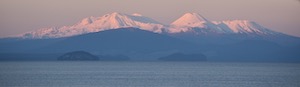 Lake Taupo and volcanoes